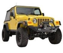EAG Steel Front Bumper With Winch Plate